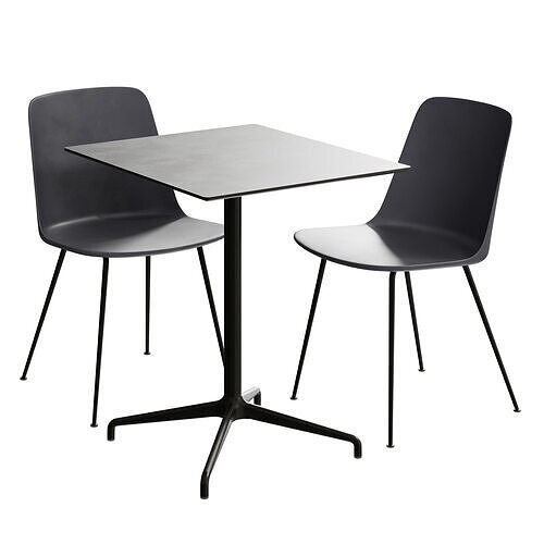 AndTradition Rely HW6 ATD4 Chair and Table by Hee Welling 3D model