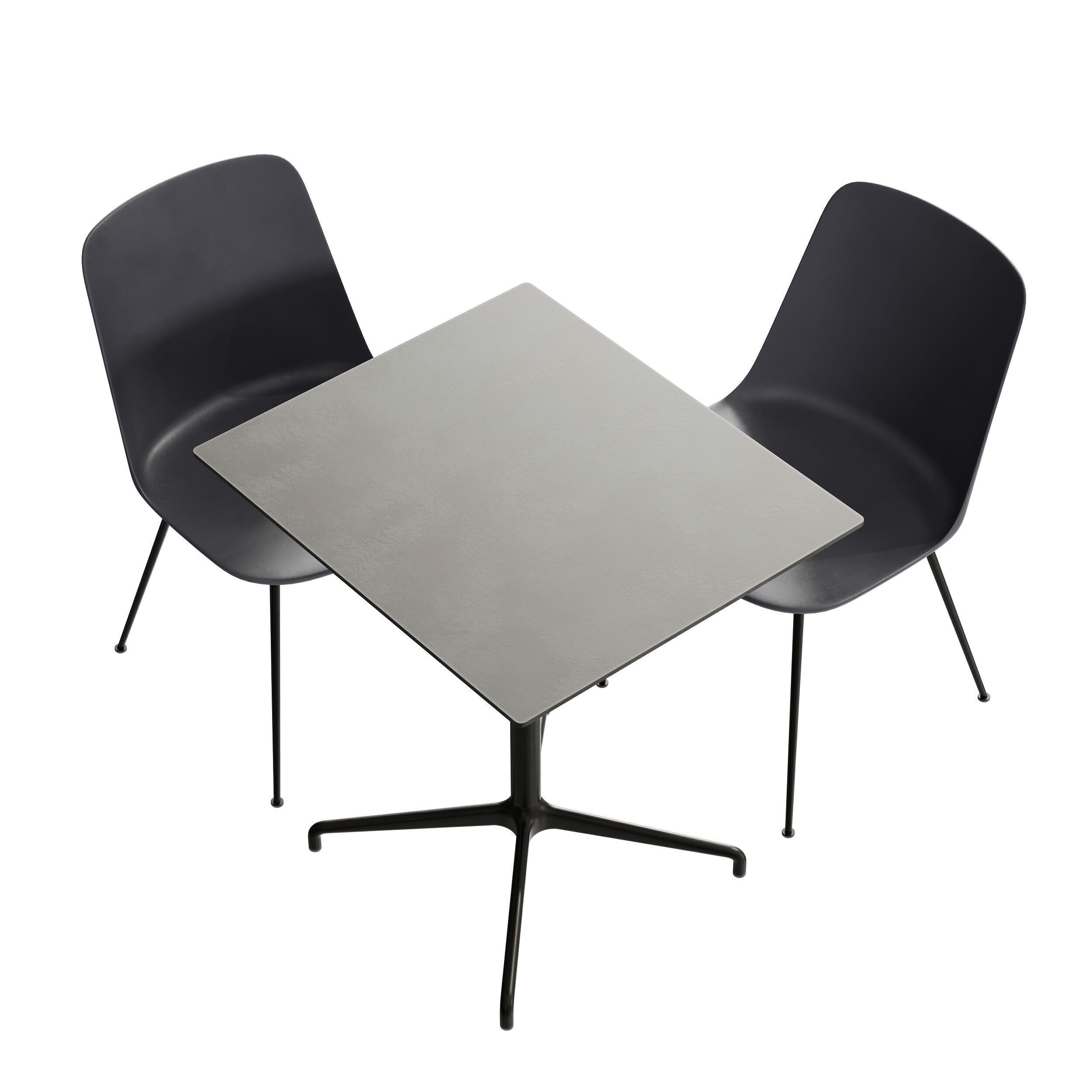 AndTradition Rely HW6 ATD4 Chair and Table by Hee Welling 3D model_3