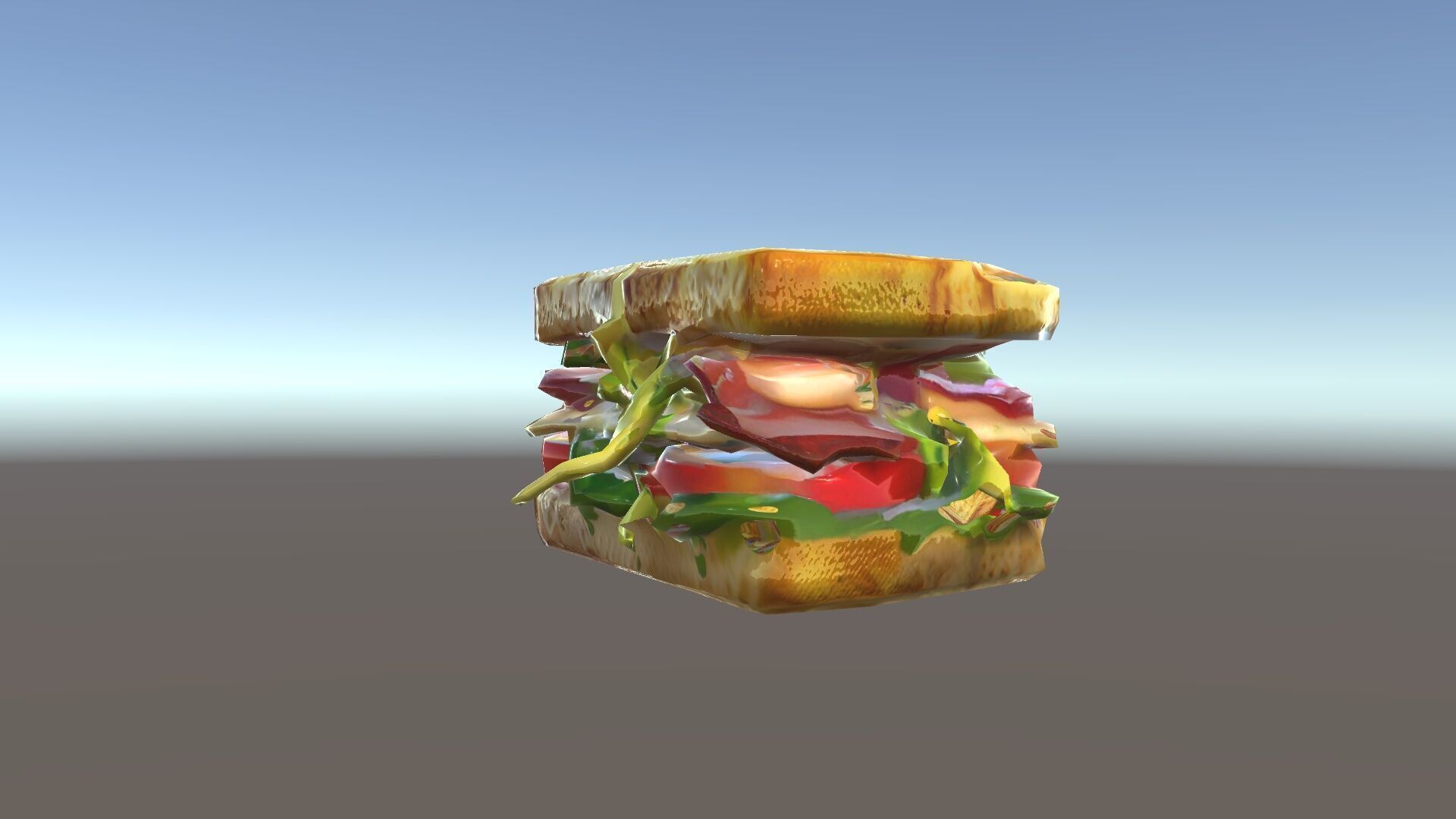 Delicious Sandwich Model Pack with Realistic Ingredients Low-poly 3D model_34