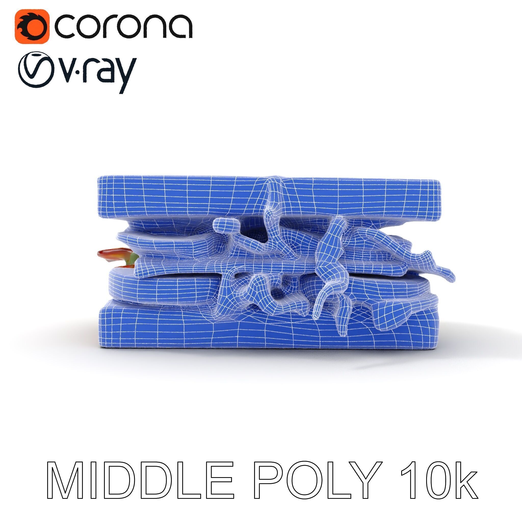 Delicious Sandwich Model Pack with Realistic Ingredients Low-poly 3D model_24