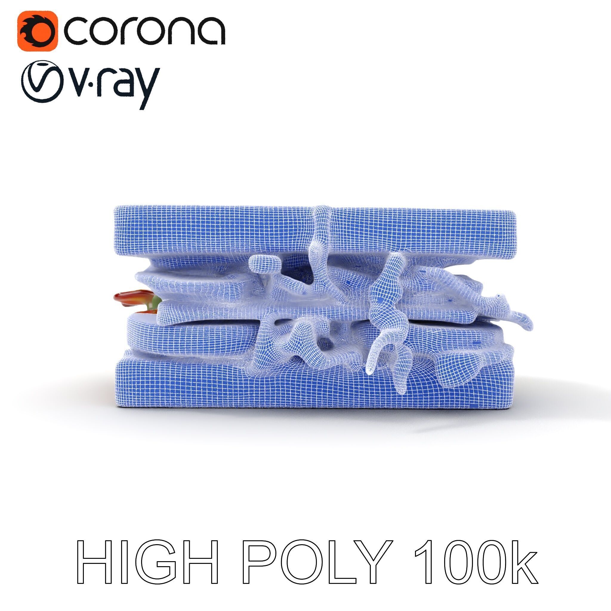 Delicious Sandwich Model Pack with Realistic Ingredients Low-poly 3D model_32