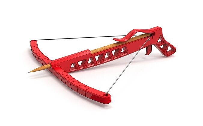 Toothpick crossbow 3D print model