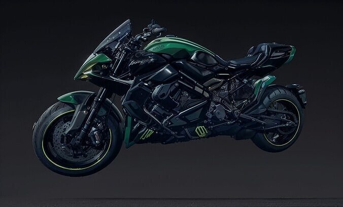 Modern Sports bike Game-Ready 3D Model  Low-poly 3D model