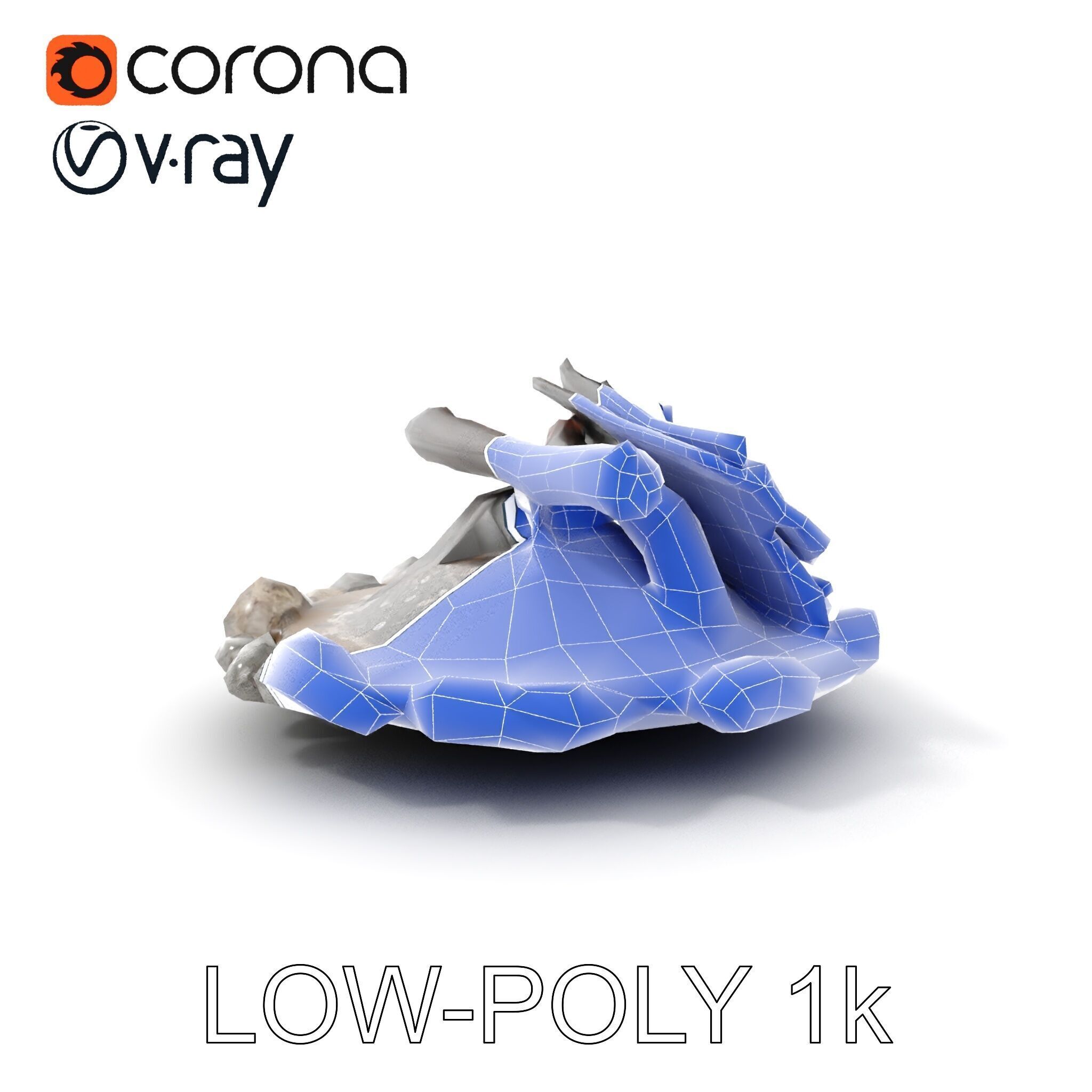 Campfire and Stone Circle D Model Pack Low-poly 3D model_18