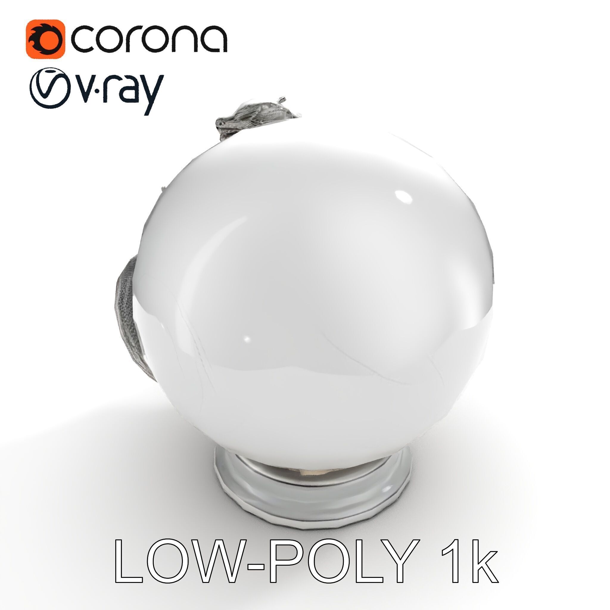 Dragon Sphere Decorative Model Pack Low-poly 3D model_14