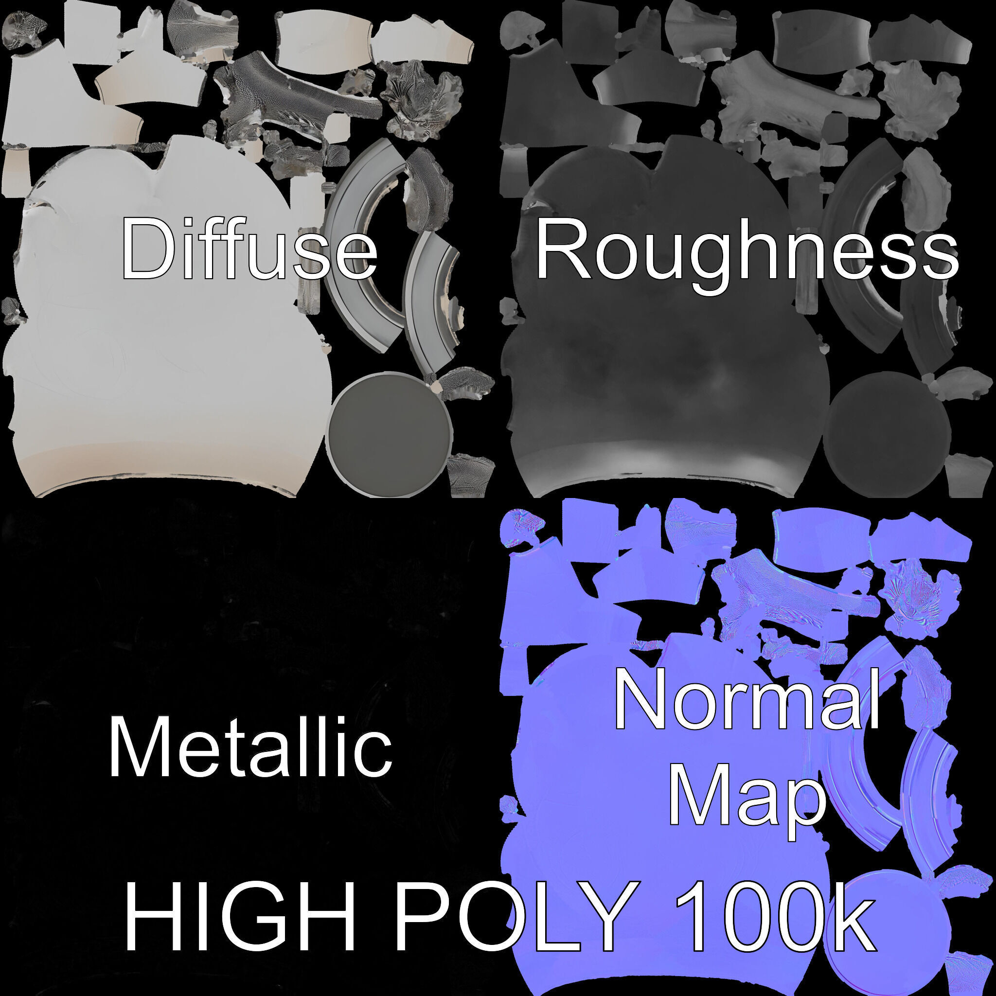 Dragon Sphere Decorative Model Pack Low-poly 3D model_3