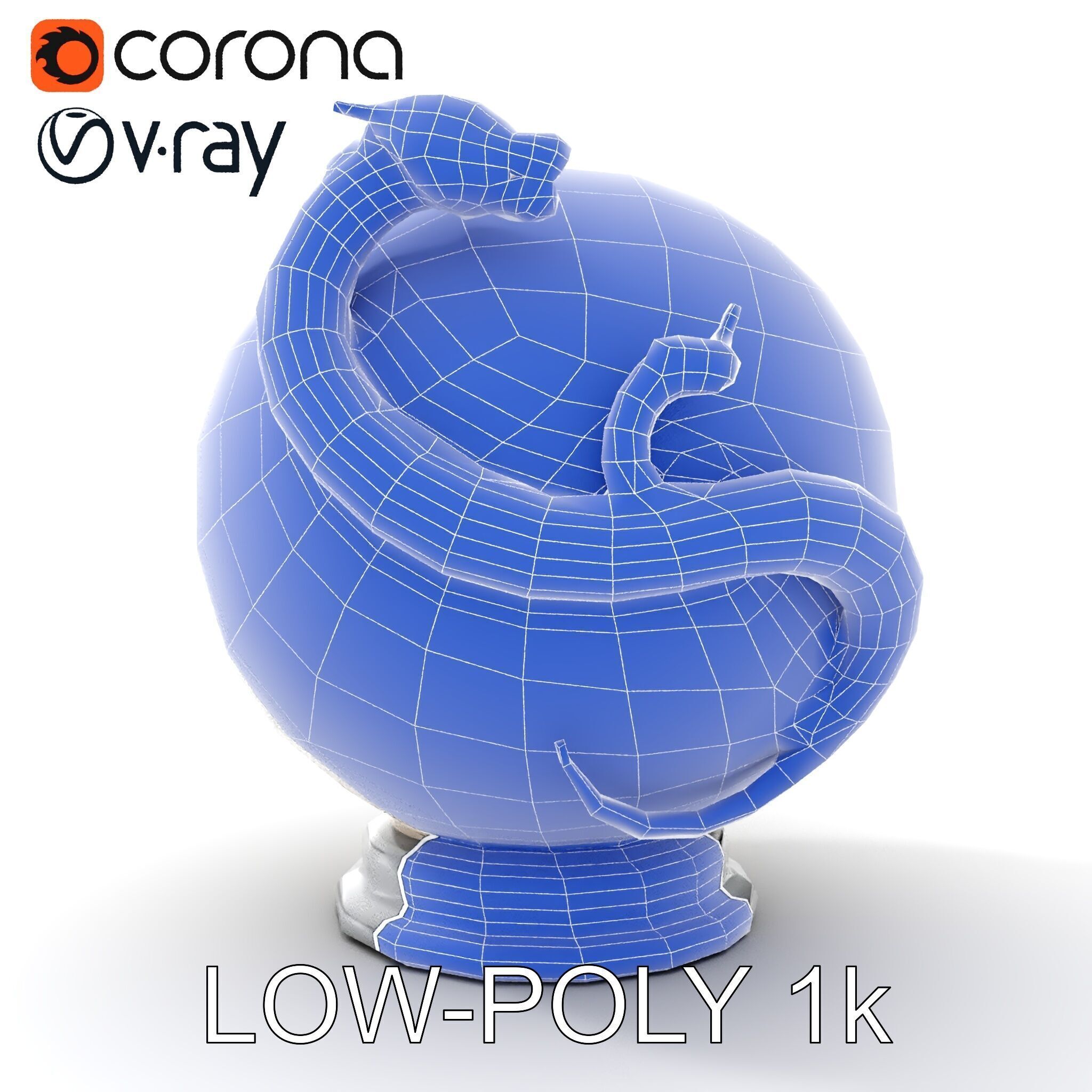 Dragon Sphere Decorative Model Pack Low-poly 3D model_25