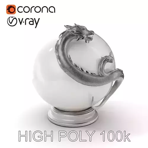 Dragon Sphere Decorative Model Pack Low-poly 3D model