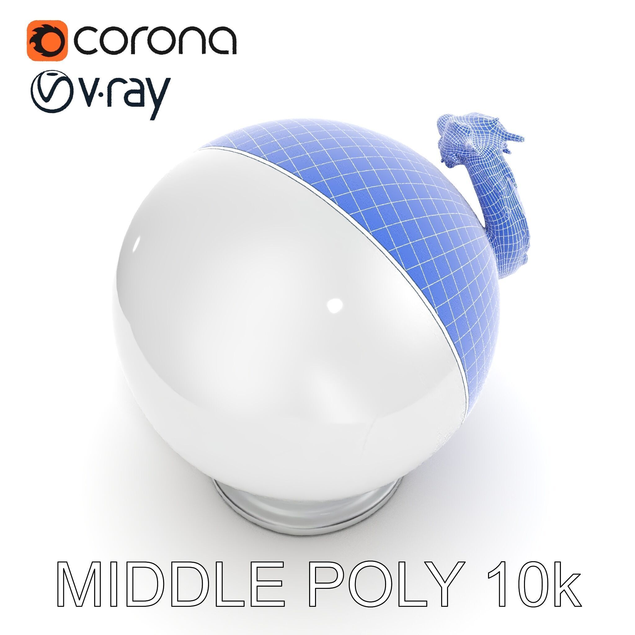 Dragon Sphere Decorative Model Pack Low-poly 3D model_27