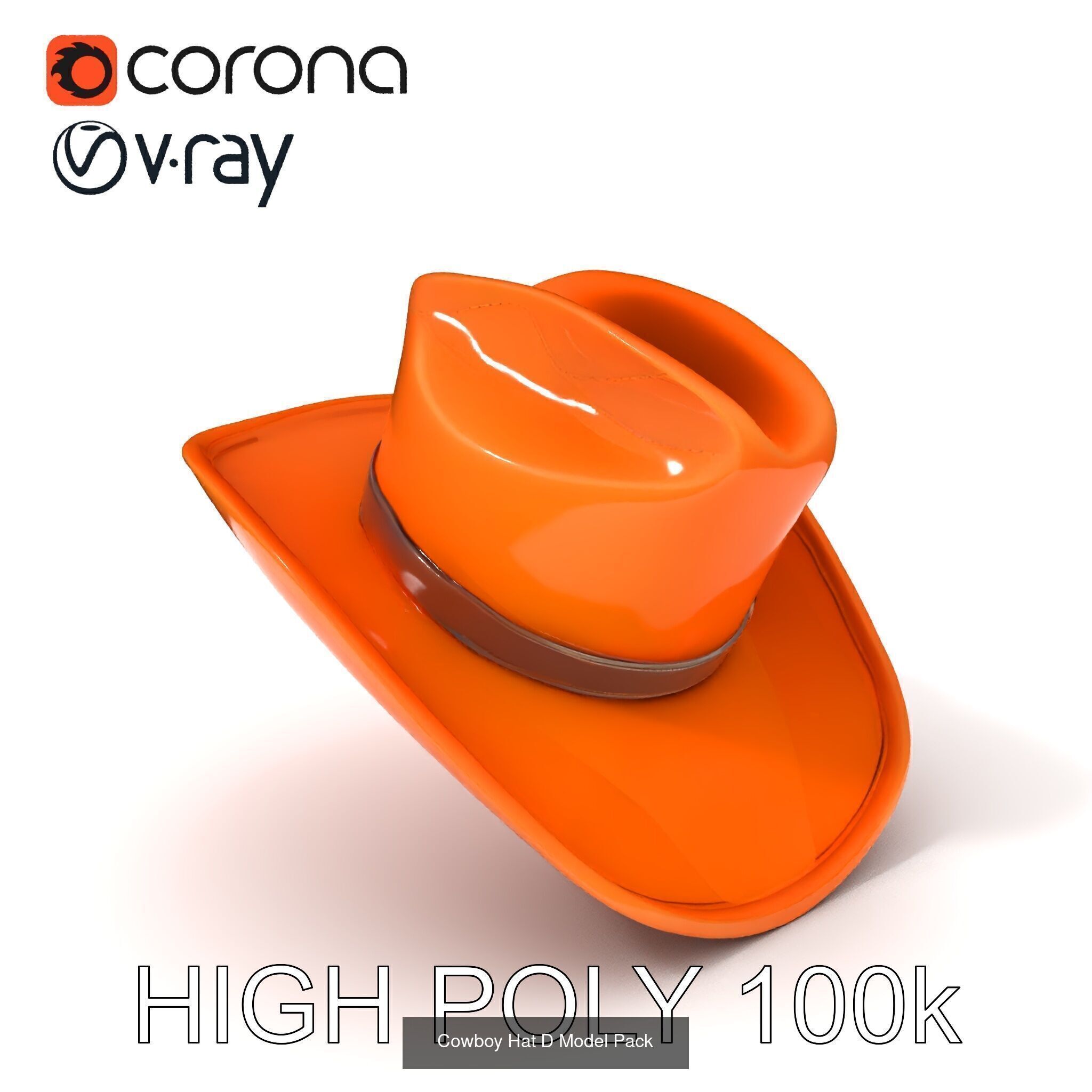 Authentic Cowboy  Leather Accessory 3D Models Pack 3D Model Collection_24