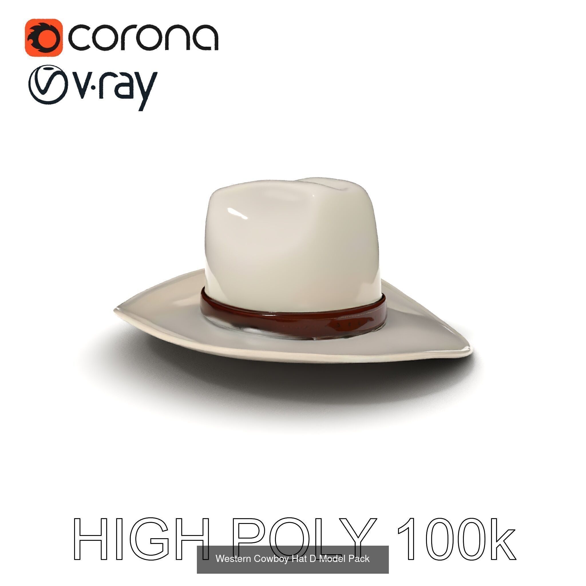 Authentic Cowboy  Leather Accessory 3D Models Pack 3D Model Collection_25