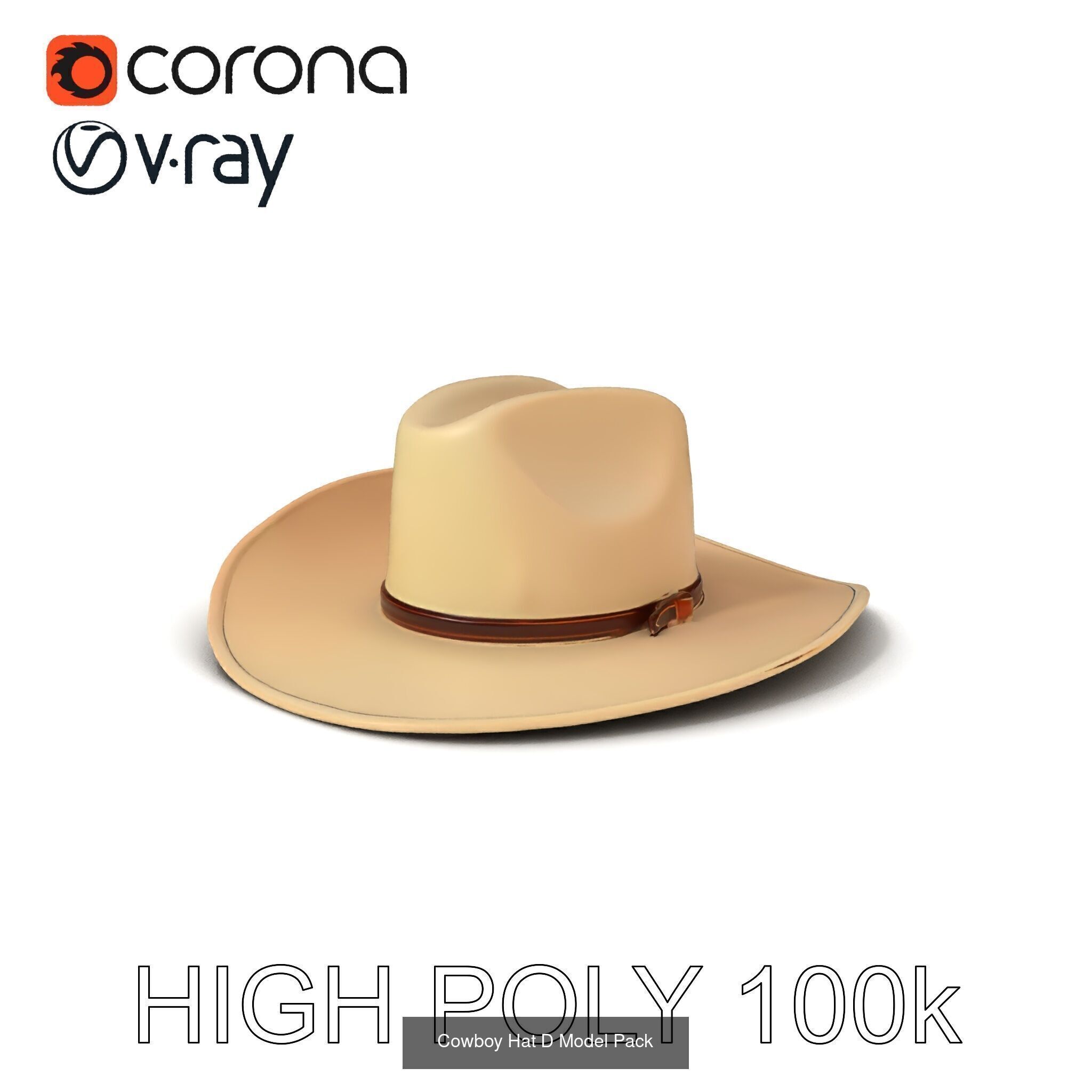 Authentic Cowboy  Leather Accessory 3D Models Pack 3D Model Collection_21