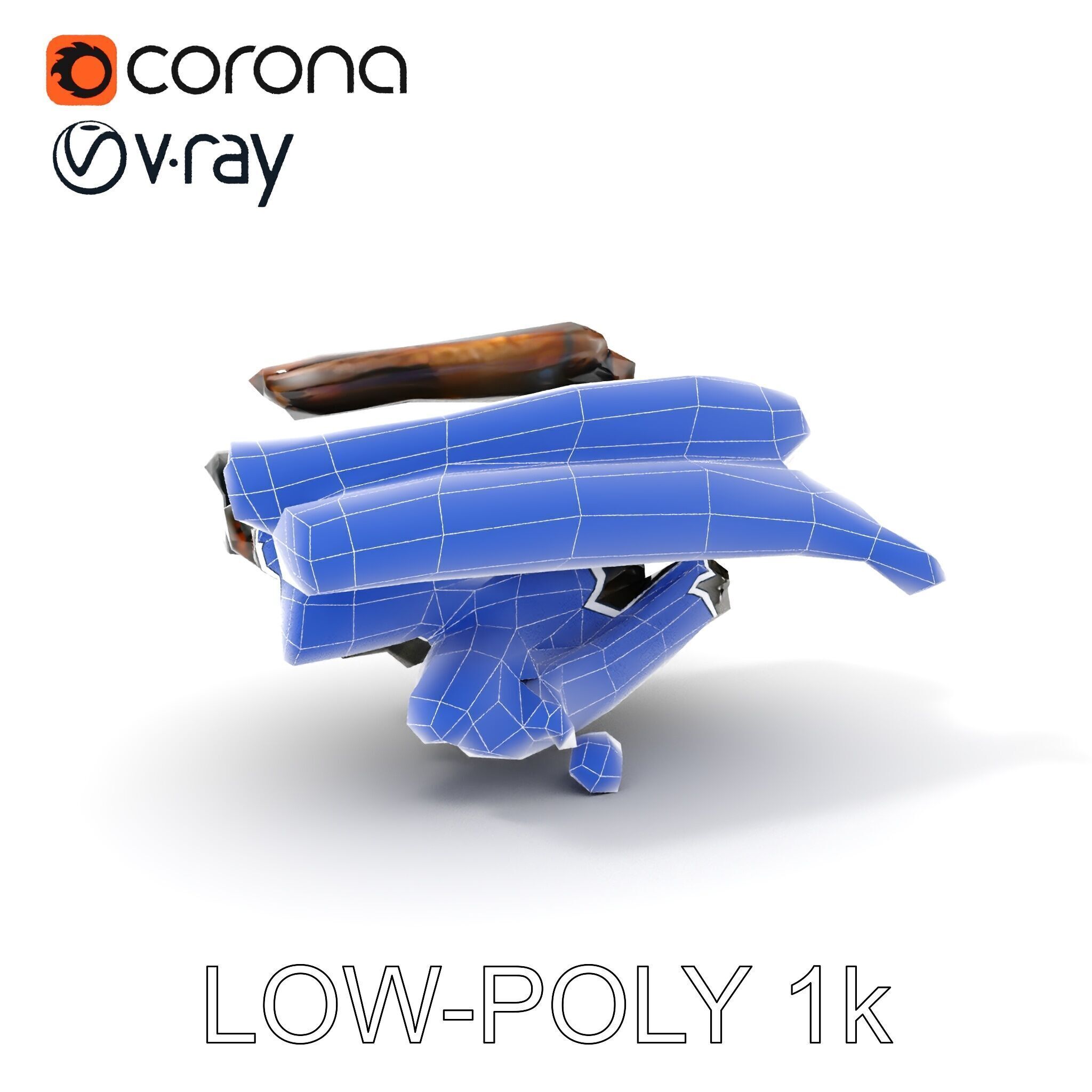 Burning Campfire Wood Model Pack for Realistic Environments Low-poly 3D model_17