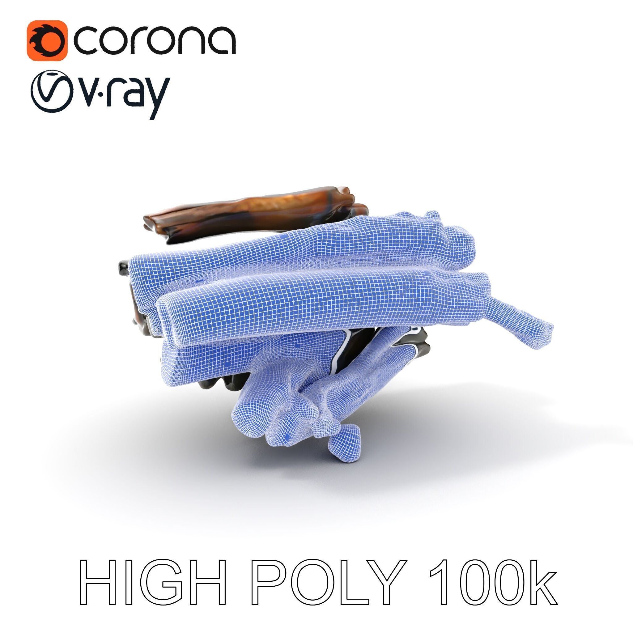 Burning Campfire Wood Model Pack for Realistic Environments Low-poly 3D model_4