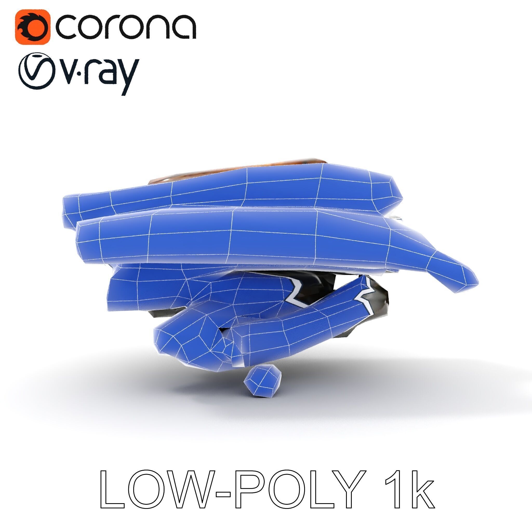 Burning Campfire Wood Model Pack for Realistic Environments Low-poly 3D model_23