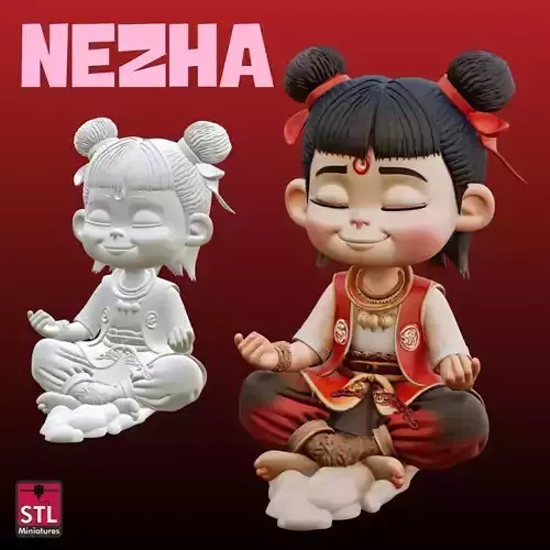 Nezha Meditation Pose 