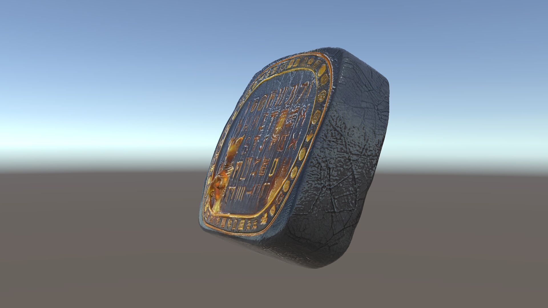 Ancient Rune Stone with Glowing Symbols Model Pack Low-poly 3D model_5