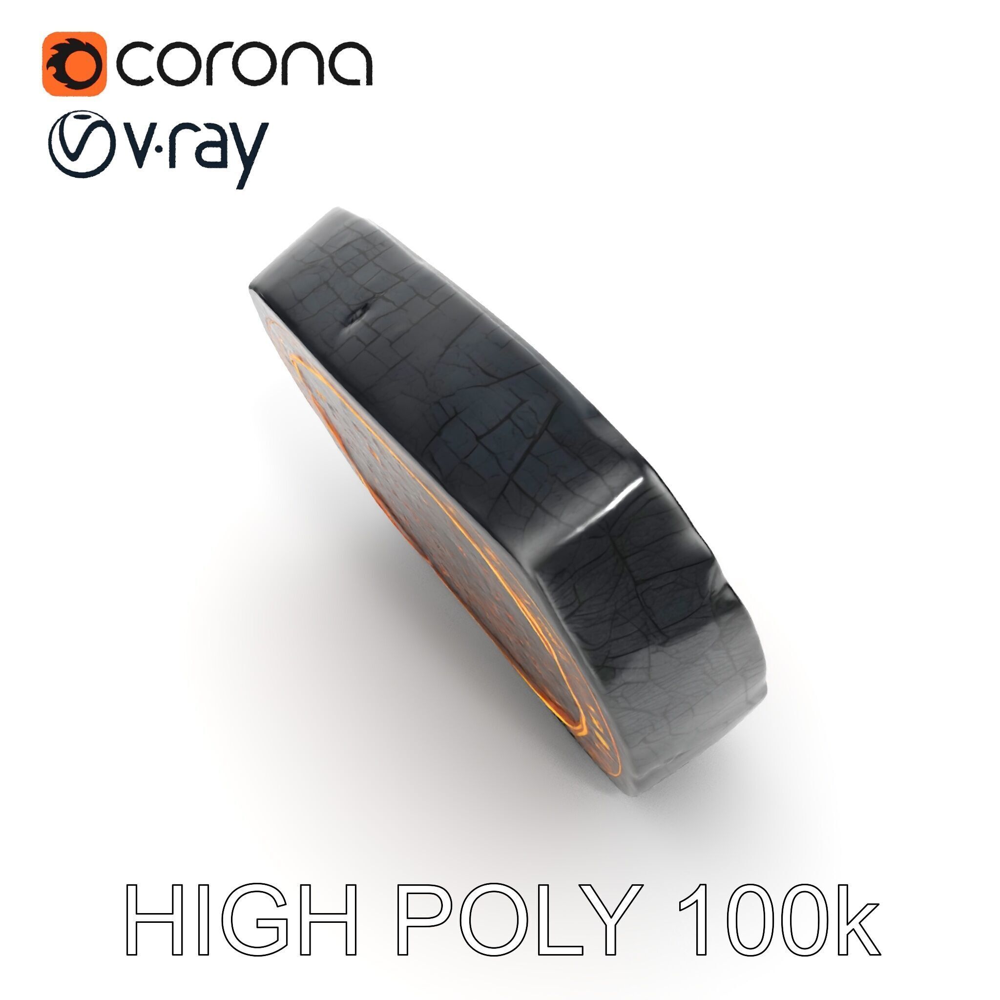 Ancient Rune Stone with Glowing Symbols Model Pack Low-poly 3D model_13