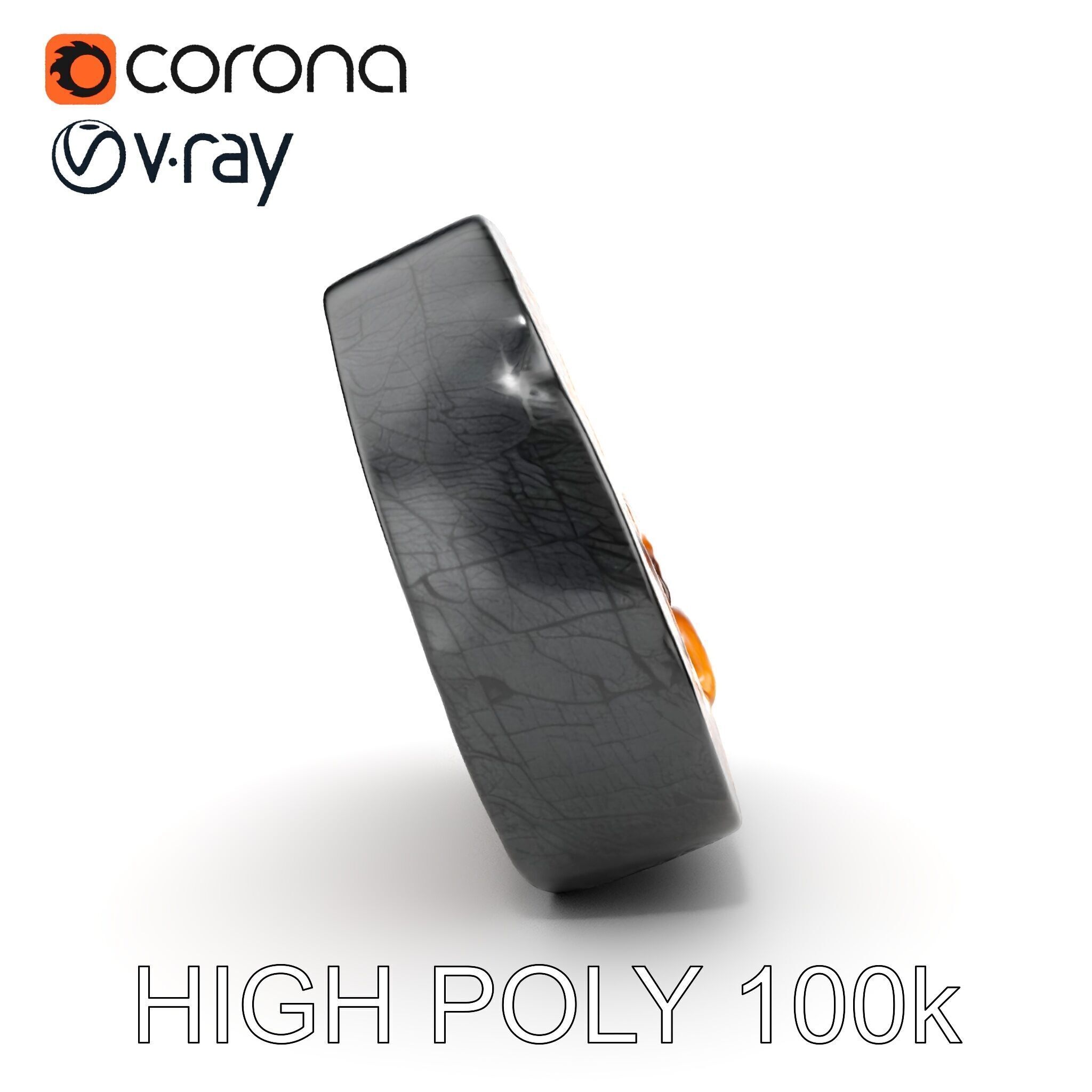 Ancient Rune Stone with Glowing Symbols Model Pack Low-poly 3D model_32