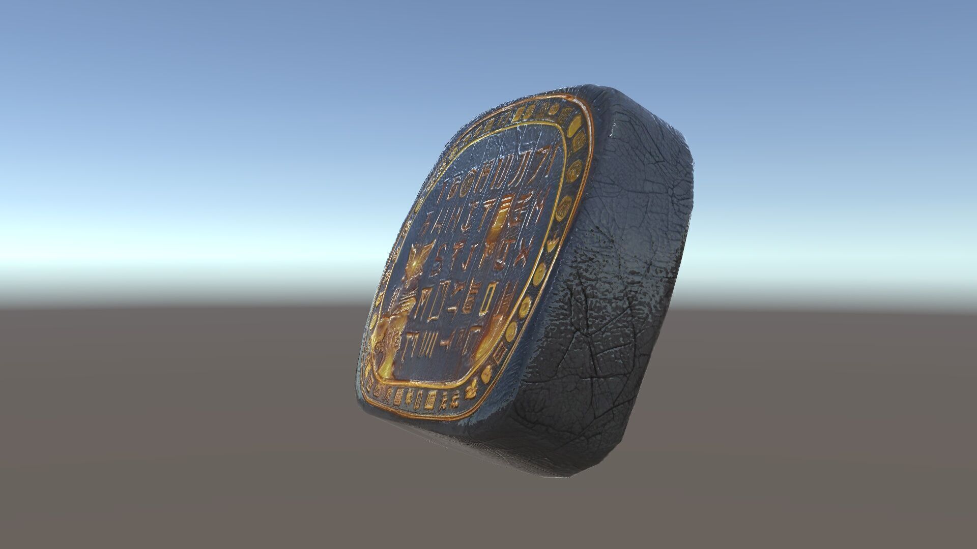 Ancient Rune Stone with Glowing Symbols Model Pack Low-poly 3D model_34