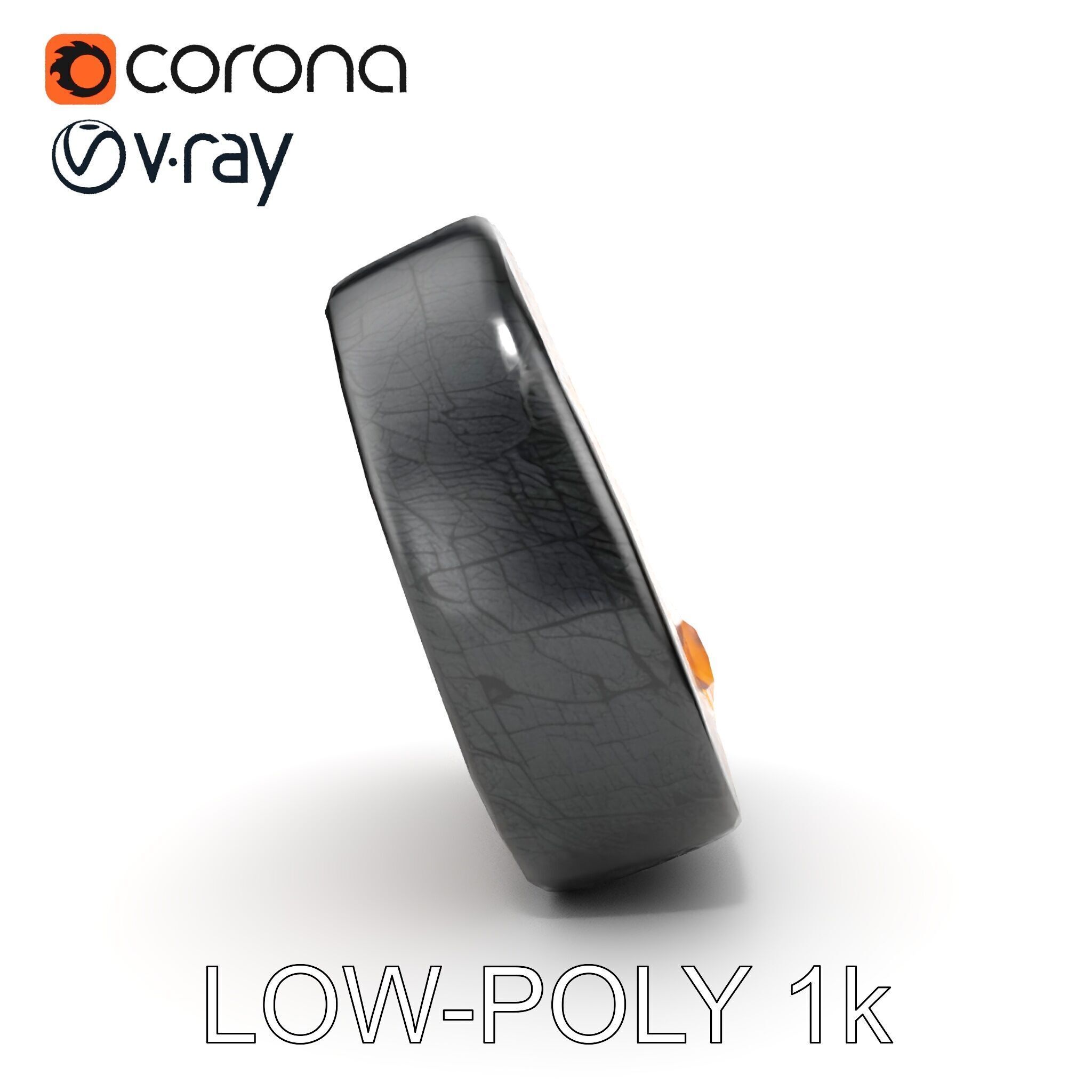 Ancient Rune Stone with Glowing Symbols Model Pack Low-poly 3D model_7