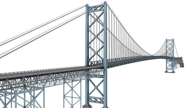 Ambassador Bridge 3D model