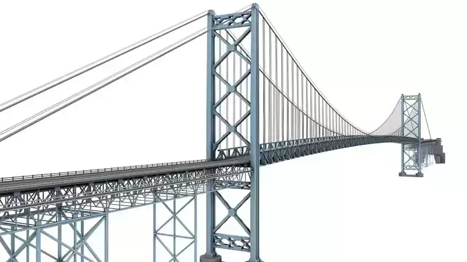 Ambassador Bridge 3D model