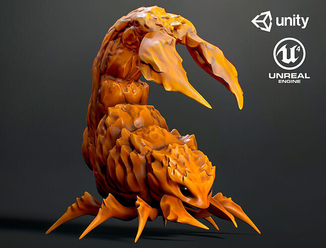 Fantasy Scorpion2 - Game Ready  Low-poly 3D model