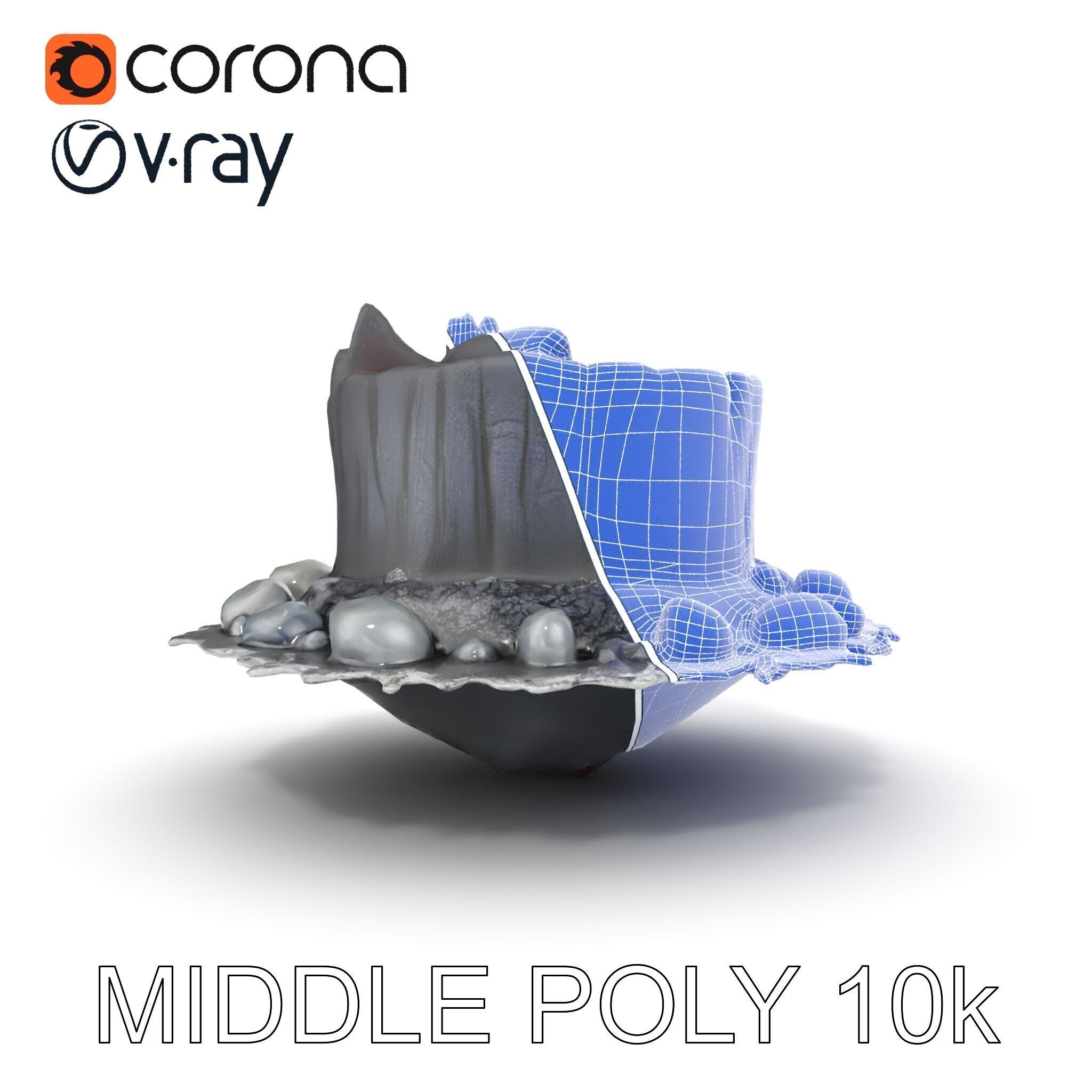 Campfire and Logs Model Pack for Realistic Virtual Environments Low-poly 3D model_30