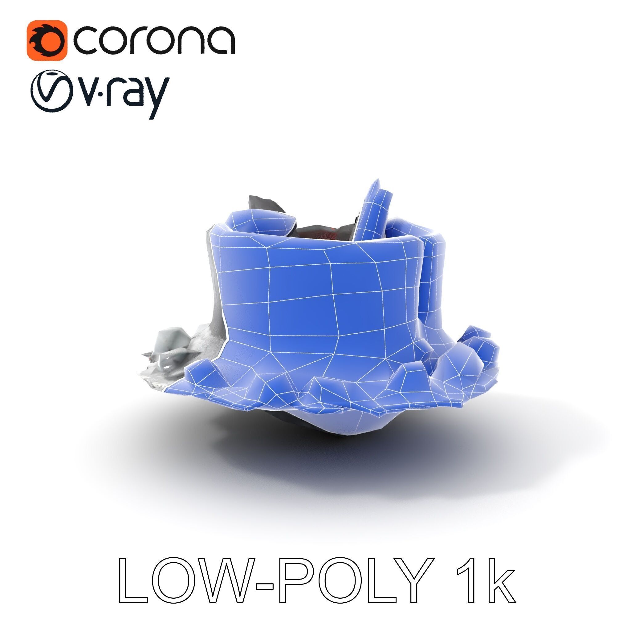 Campfire and Logs Model Pack for Realistic Virtual Environments Low-poly 3D model_25