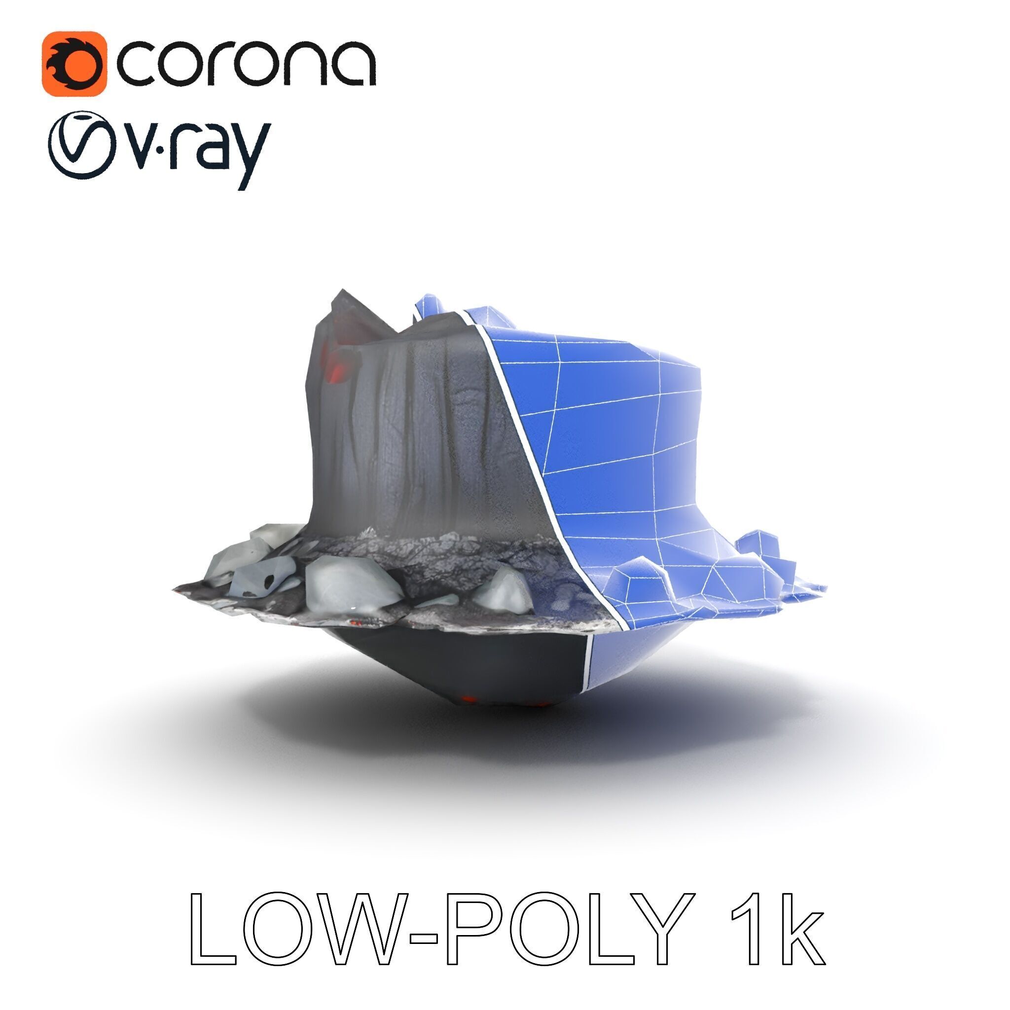 Campfire and Logs Model Pack for Realistic Virtual Environments Low-poly 3D model_28