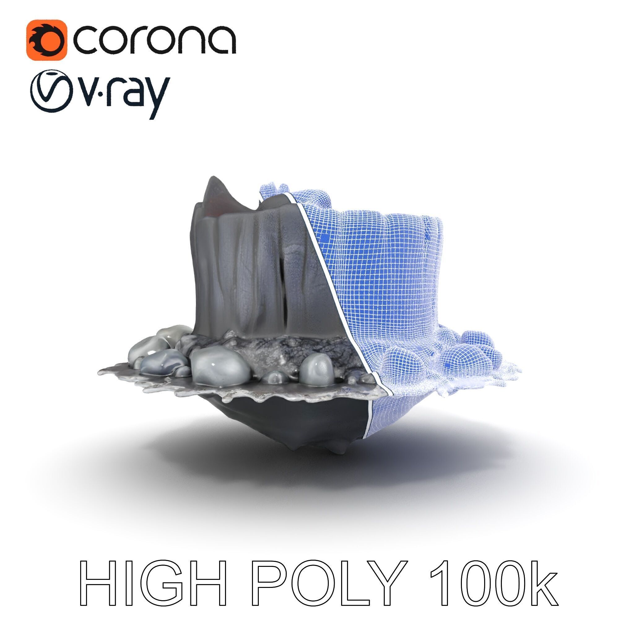 Campfire and Logs Model Pack for Realistic Virtual Environments Low-poly 3D model_29