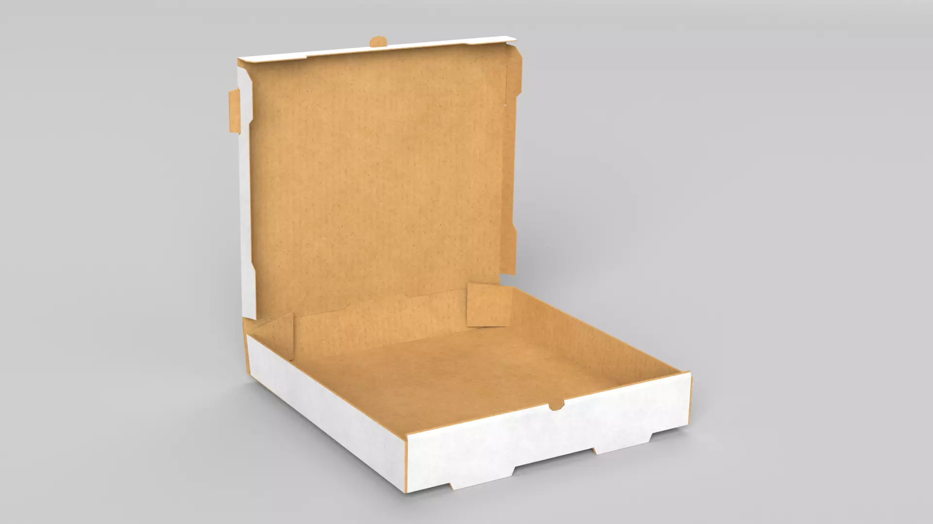 Pizza box Low-poly 3D model