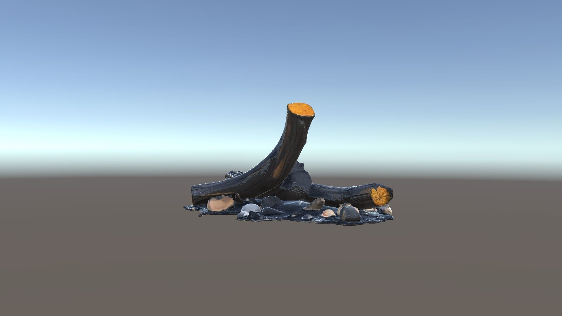 Charred Wood and Stones Model Pack for Realistic Environments Texture_33