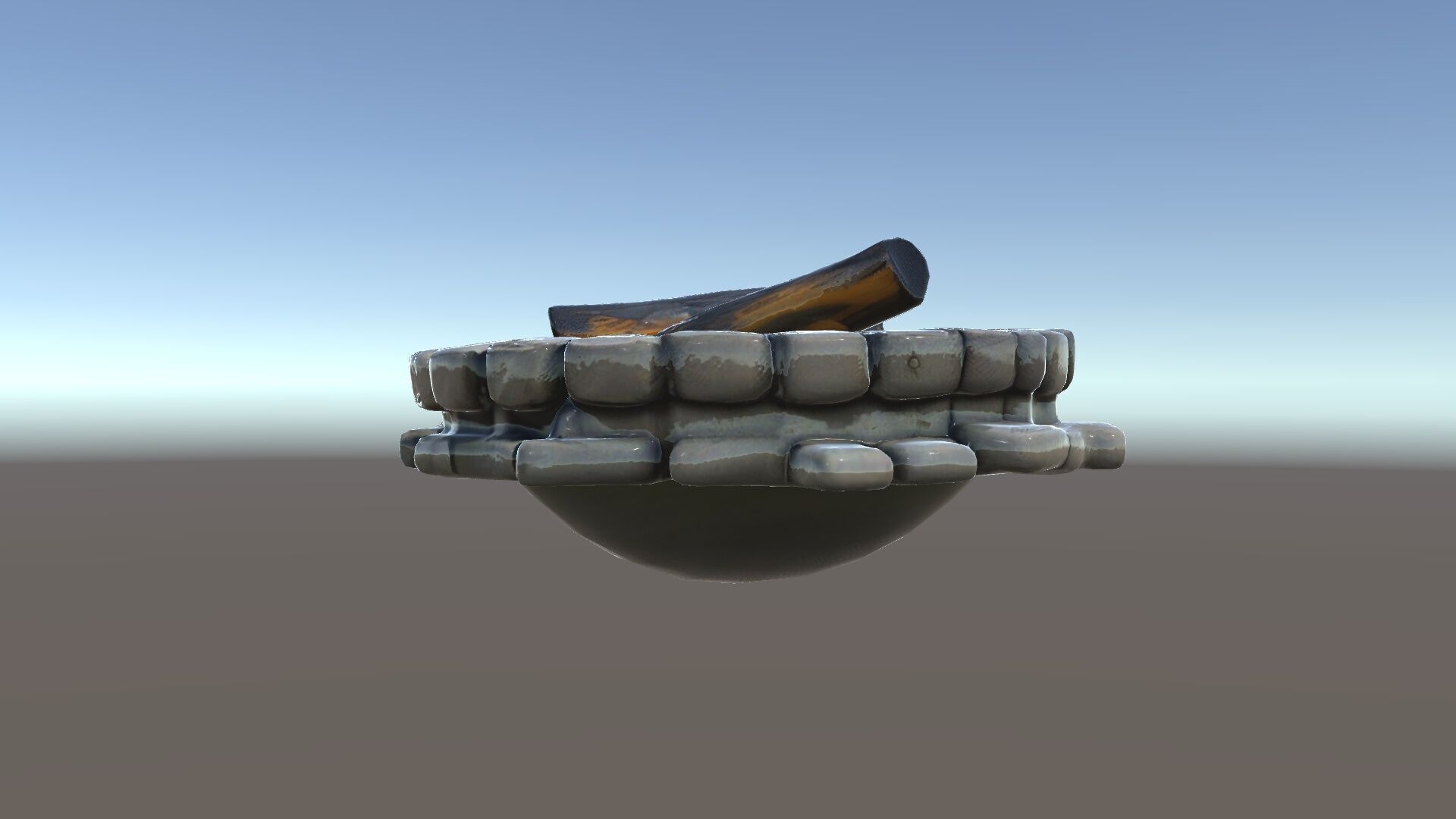 Rustic Campfire Stone Circle Model Pack Low-poly 3D model_33