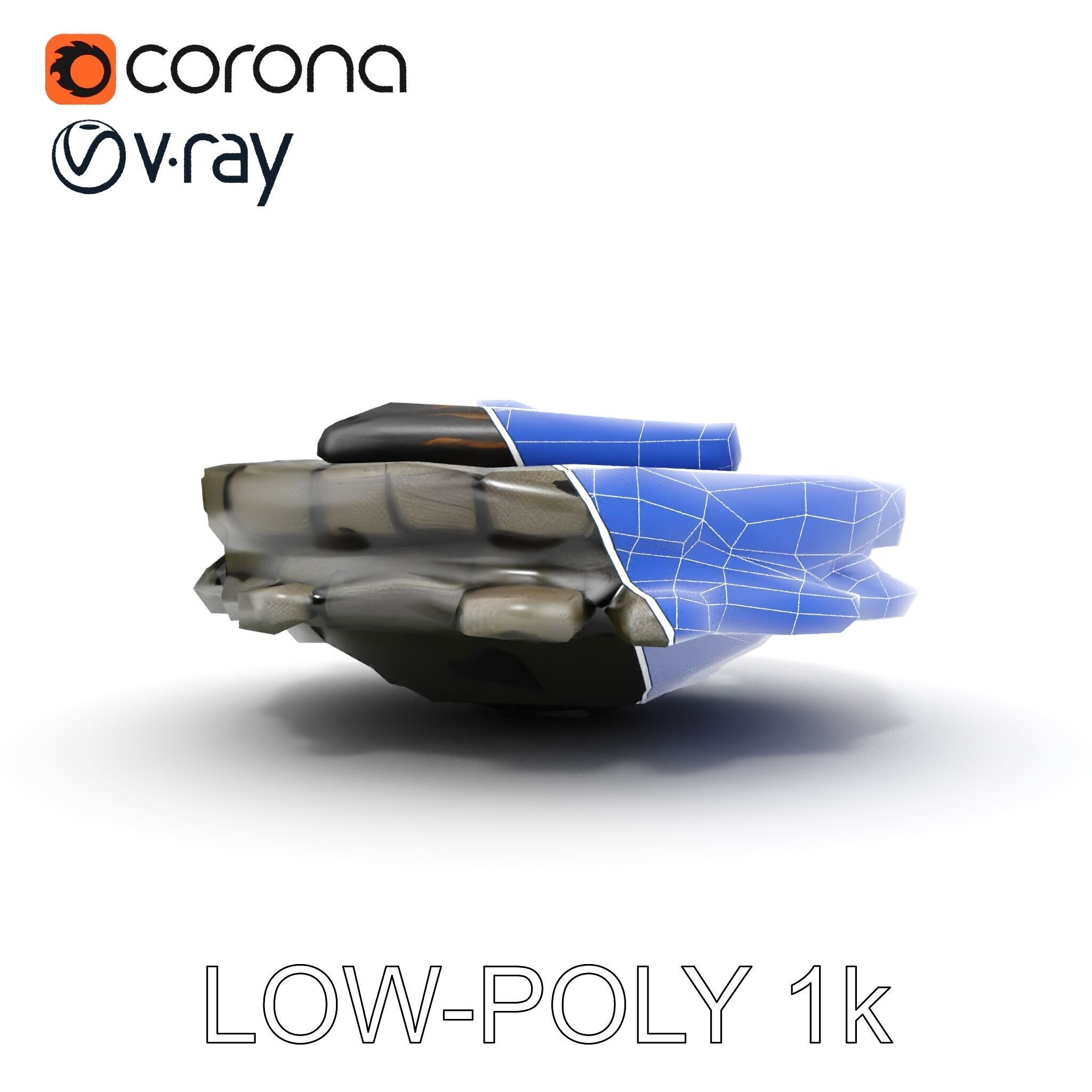 Rustic Campfire Stone Circle Model Pack Low-poly 3D model_31