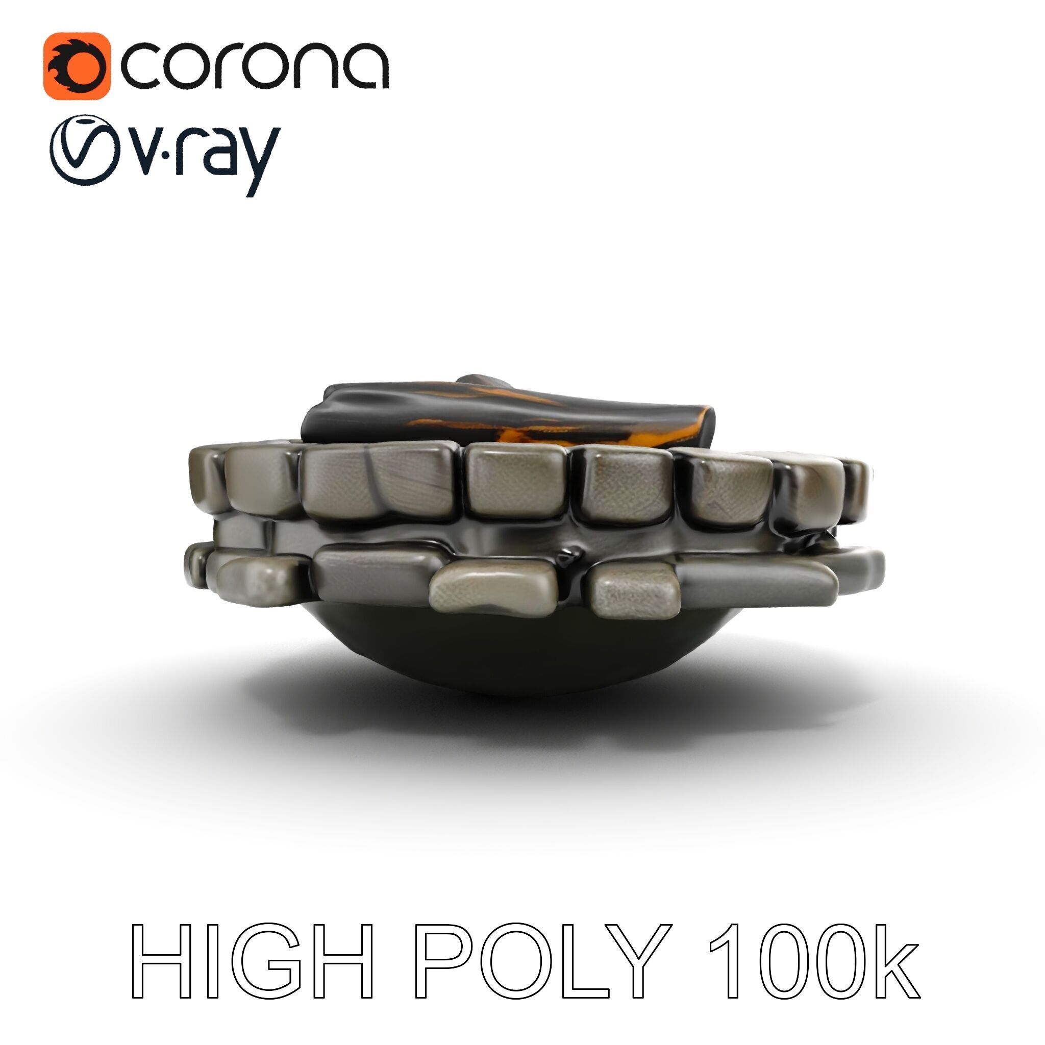 Rustic Campfire Stone Circle Model Pack Low-poly 3D model_29