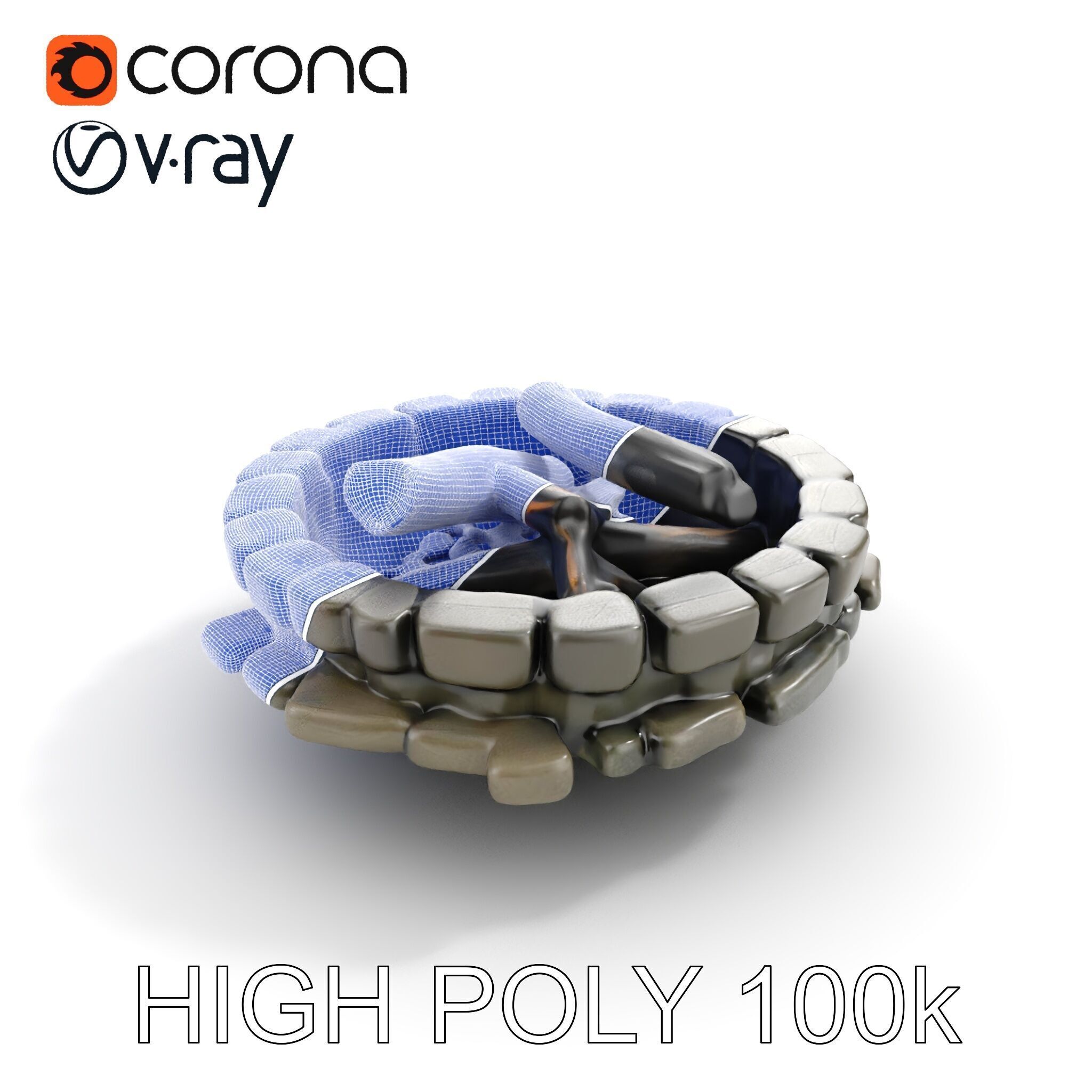 Rustic Campfire Stone Circle Model Pack Low-poly 3D model_26