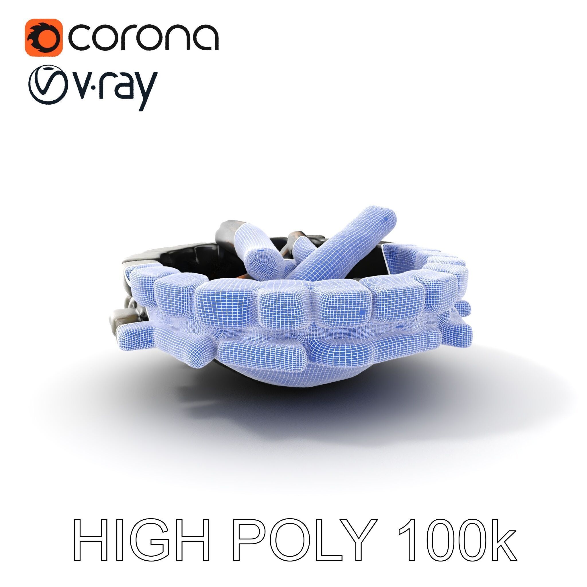 Rustic Campfire Stone Circle Model Pack Low-poly 3D model_4