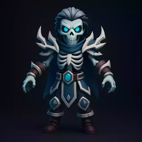 Armored Skeleton Warrior  Dark Fantasy