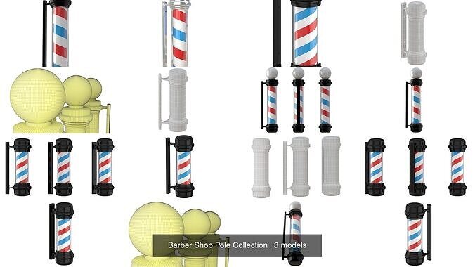 Barber Shop Pole Collection 