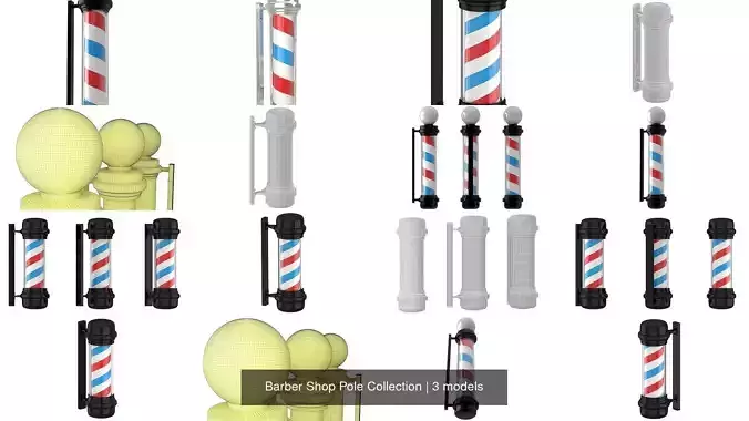 Barber Shop Pole Collection 