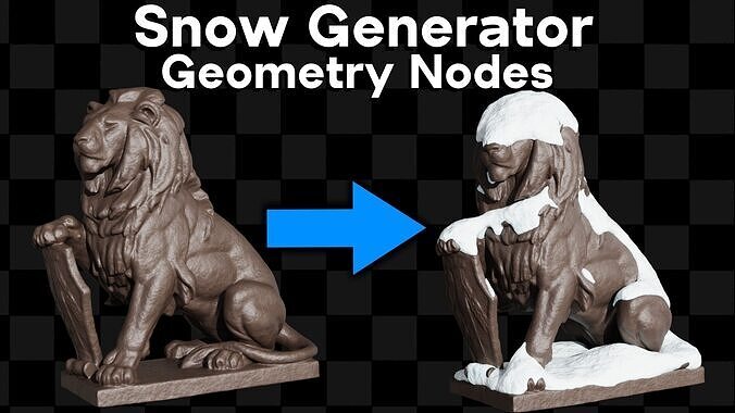 Snow Generator - Geometry Nodes 3D model