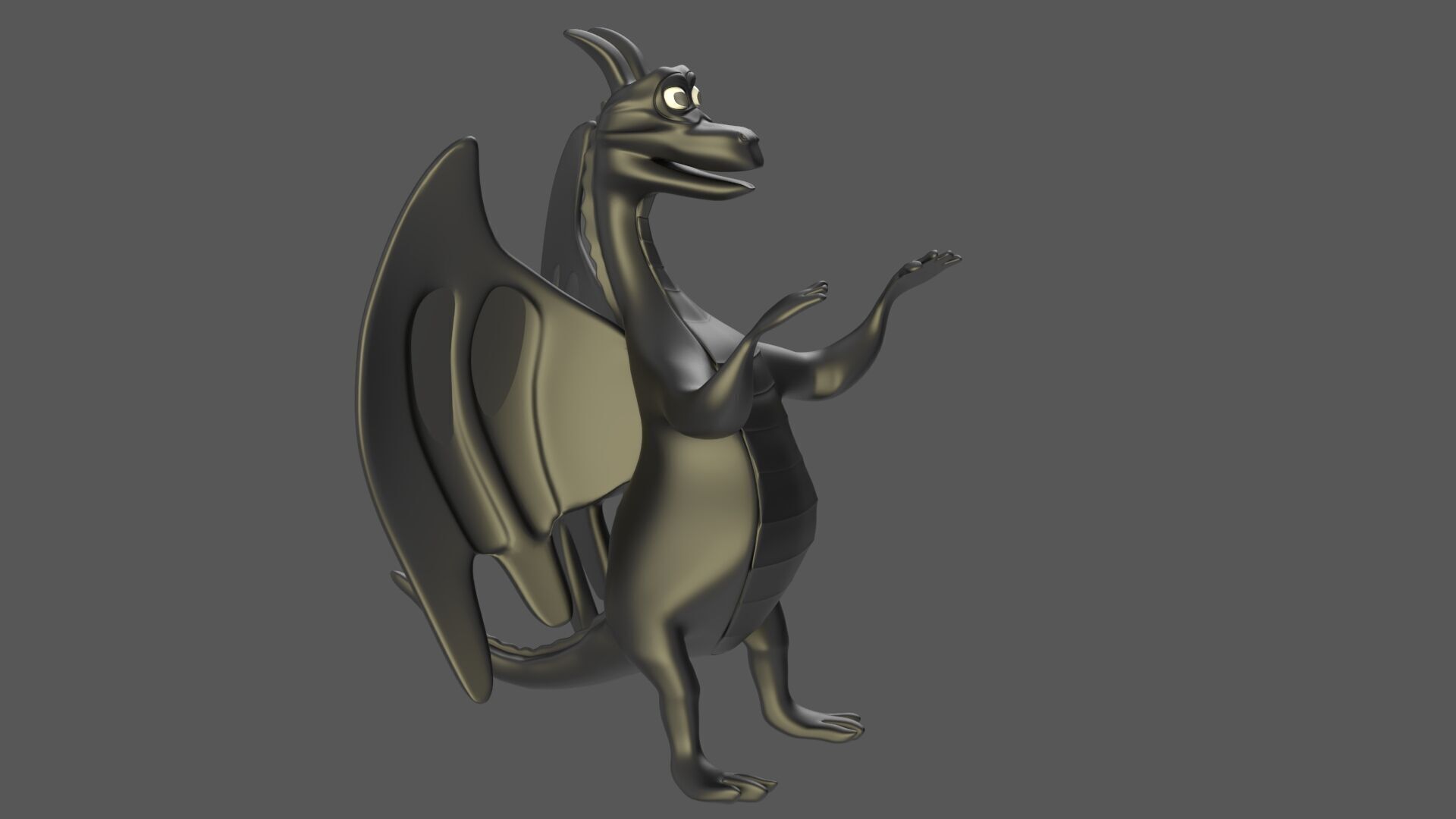 Cartoonish Dragon v3 Low-poly 3D model_1