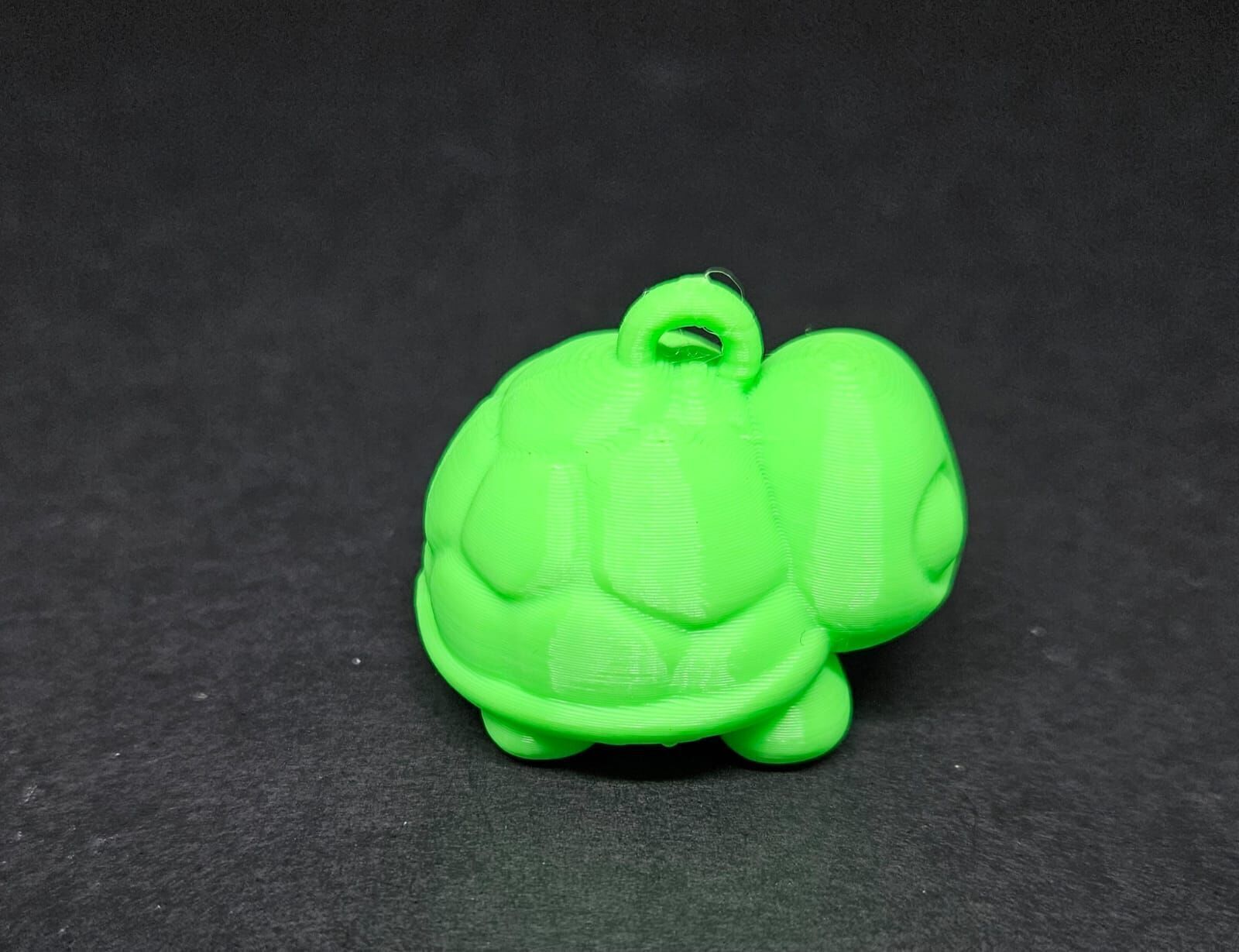 Cute Round Turtle and Keychain Version 3D print model_20