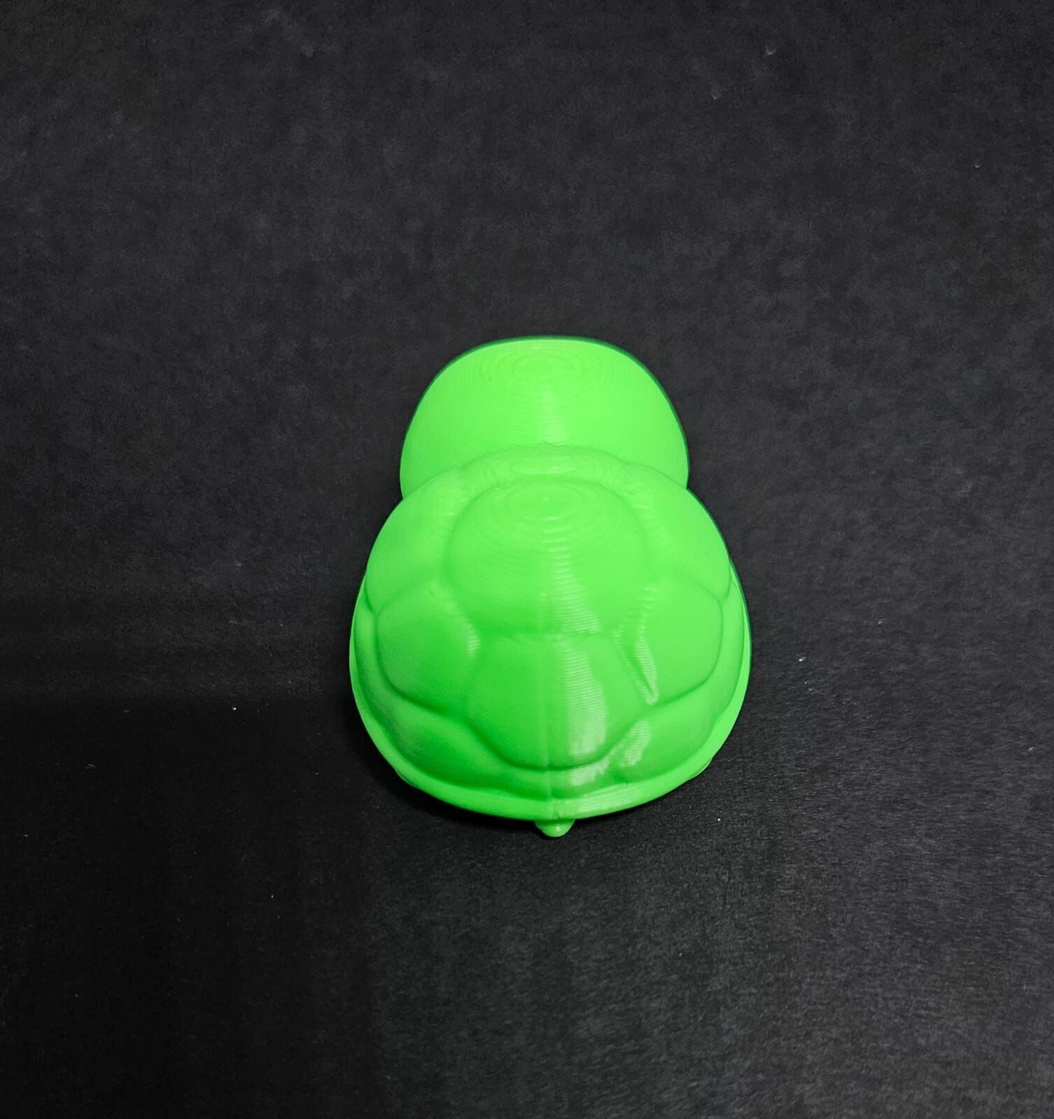 Cute Round Turtle and Keychain Version 3D print model_13