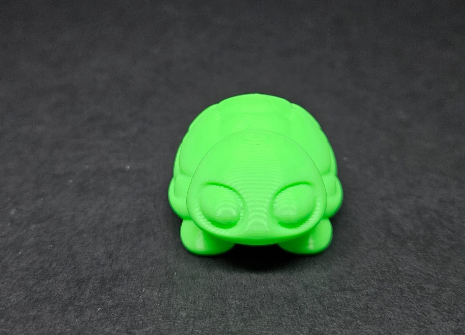Cute Round Turtle and Keychain Version 3D print model_9