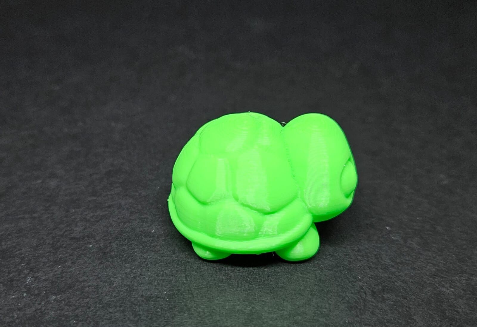 Cute Round Turtle and Keychain Version 3D print model_14
