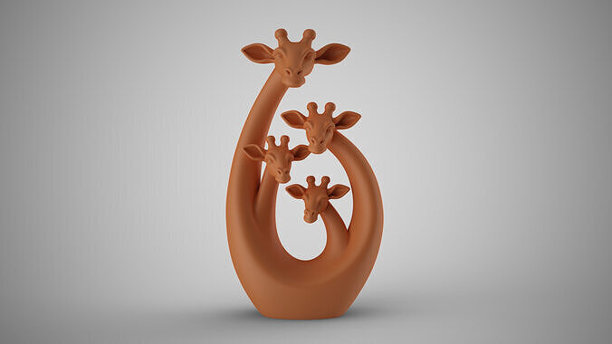 Giraffe Family Decor 3D print model