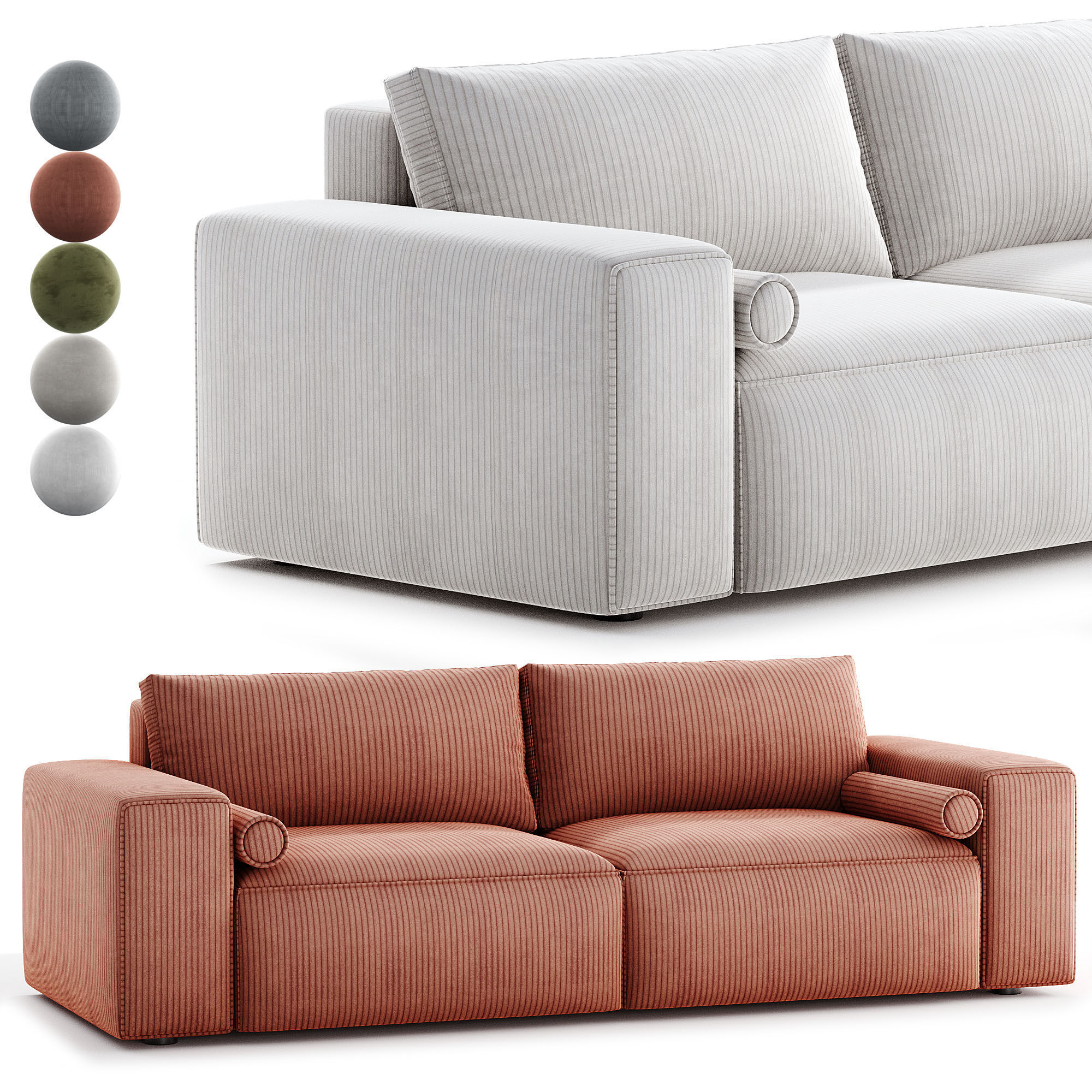 Sofa Soft z funkcja spania 3D model_2
